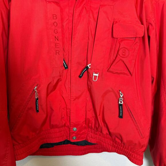 Bogner Women's Red Full Zip Ski Snow Jacket Size 44 Euro Size 14 US - Picture 3 of 11
